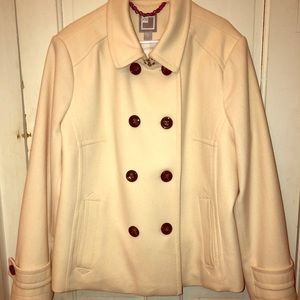 Beautiful 3x JC Penny Cream Peacoat